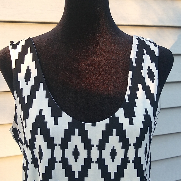 Southwestern Style dress cream and black size Small - Picture 7 of 9